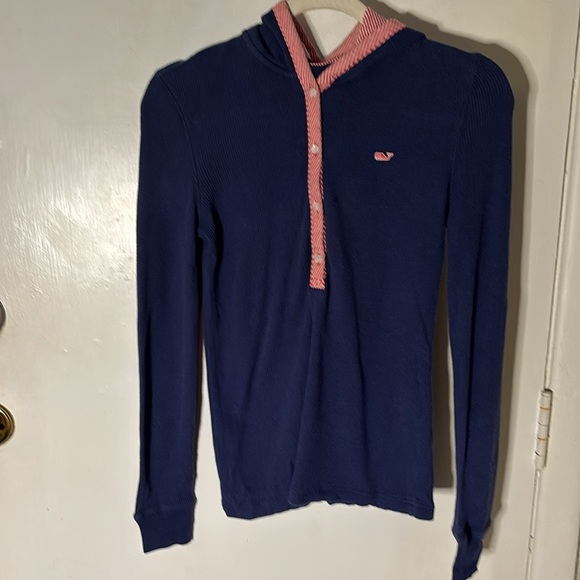 Vineyard Vines Other - Vineyard Vines Blue Waffle Knit Thermal Hoodie (Boys) S
